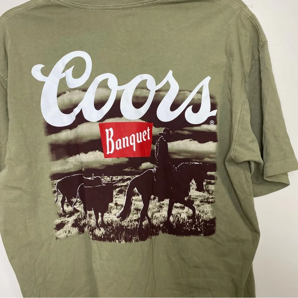 NWT Coors Banquet Cowboy Cattle T-Shirt L - Picture 3 of 4